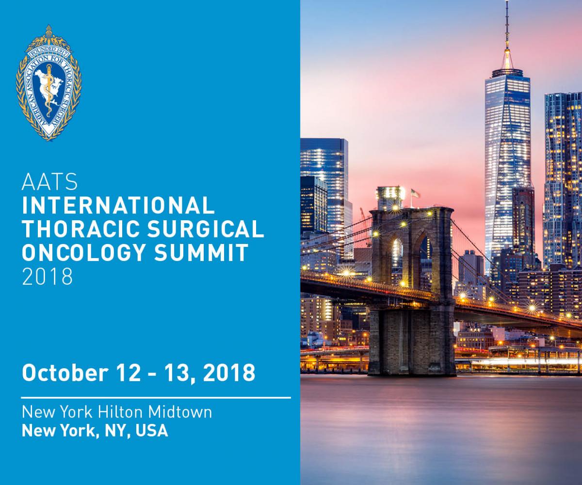Attend the 2018 AATS International Thoracic Surgical Oncology Summit